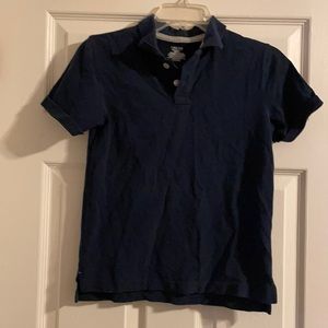 Blue polo collared shirt